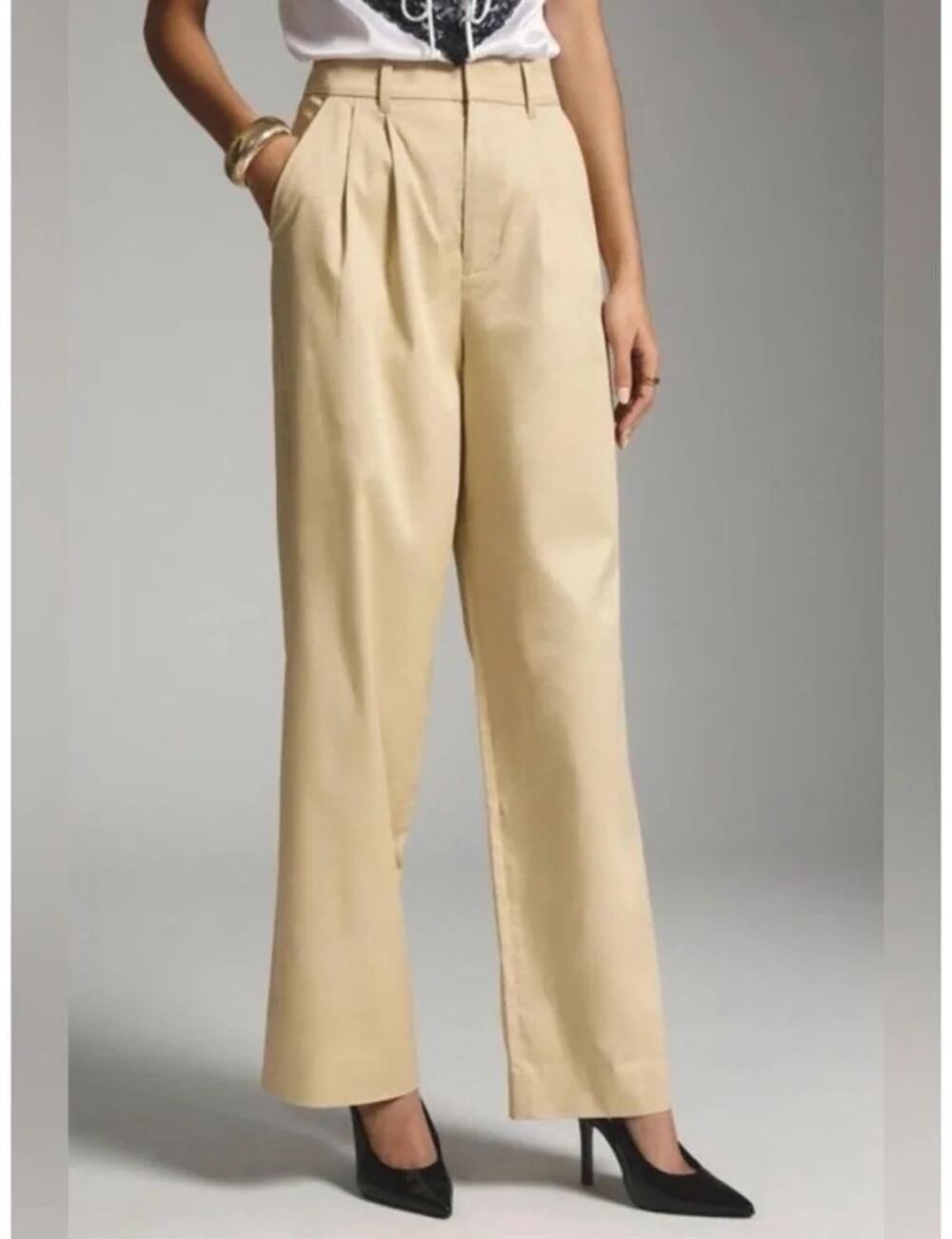 NWOT Avec Les Filles Wide leg Trousers Size 4